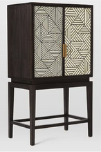 Load image into Gallery viewer, Kalpen_Bone Inlay Bar Cabinet_Wine Cabinet

