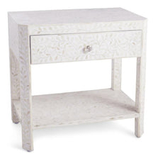 Load image into Gallery viewer, Leah_Bone Inlay Bed Side Table
