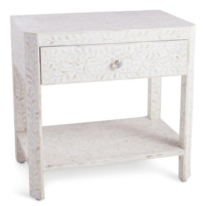 Leah_Bone Inlay Bed Side Table