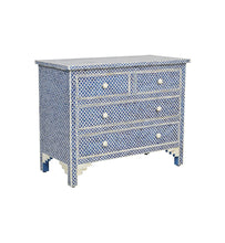 Load image into Gallery viewer, Martin Bone Inlay Chest of Drawer_Dresser_ 104 cm Length
