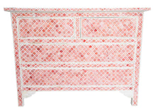 Load image into Gallery viewer, Barry_Bone Inlay Chest of Drawer with 4 drawers_ 104 cm Length
