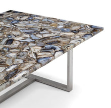 Load image into Gallery viewer, Taylor_ Dining Table with Agate Stone Top
