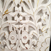 Load image into Gallery viewer, Diva_Wooden Carved Wall Panel_92 x 30 cm_White with Gold
