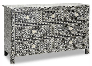 Mulvey_Bone Inlay Sideboard with 7 Drawer_ 150 cm Length