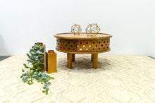 Load image into Gallery viewer, Rocco_Solid Indian Wood Carved Round Coffee Table_76 Dia cm
