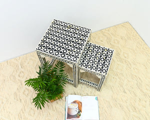 Margo_Bone Inlay Set of 2 Nesting table_Modern