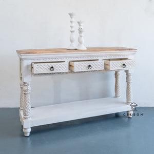 Ali Wooden Hand Carved Console Table_150 cm