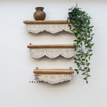 Load image into Gallery viewer, Robin Wooden Wall Shelves Set of 3
