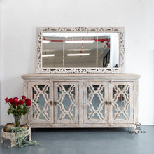 Load image into Gallery viewer, Grace Solid Indian wood Side Board_Buffet_Cupboard_4 Doors_Cabinet
