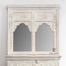 Load image into Gallery viewer, Emma_Solid Indian Wood Hand Carved 2 Arch Mirror
