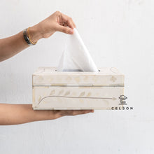 Load image into Gallery viewer, Obie Bone Inlay Tissue Box
