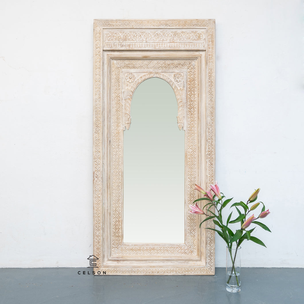 Sami_Indian Hand Carved Window Mirror Frame_90 x 190 cm