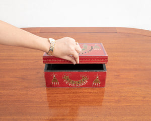 Nisha Hand Painted Wooden Storage Box