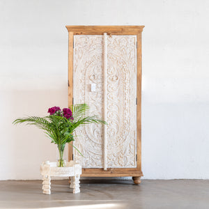 Darple_Hand Carved_Solid Wood Almirah_Display Unit_Cupboard_height 180 cm