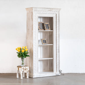 Paola _Hand Carved Bookshelf_Bookcase_Display Unit