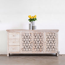 Load image into Gallery viewer, Vishwa_ Hand Carved Wooden Sideboard_Buffet_Cabinet
