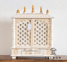 Load image into Gallery viewer, Mira_Hand Carved Wooden Altar_Wooden Mandir_Prayer Mandir_Altar_Available in 7 colors

