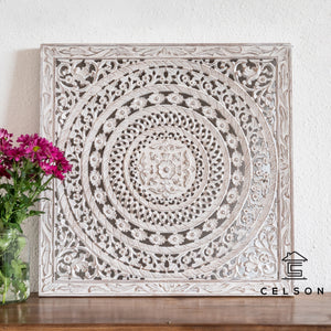 Liza_Wooden Carved Wall Panel_60 x 60 cm__Available in 6 colors