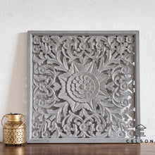 Load image into Gallery viewer, Lofen_Wooden Hand Carved Mandala_Wall Panel_60 x 60cm_Available in 6 colors
