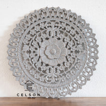 Load image into Gallery viewer, Niama_Wooden Hand Carved Mandala_ Wall Panel_60cm dia_Available in 6 colors
