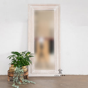 Mika_Hand Carved solid wooden mirror_65 x 145cm