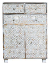 Load image into Gallery viewer, Nora_Hand Carved Solid Wood Chest_ 90 cm Length
