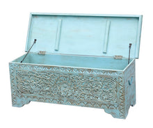 Load image into Gallery viewer, Lorente_Solid Indian Wood Coffee Table with Storage _Storage Case_Sitting Trunk_117 cm
