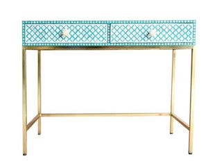Lisa Mother of Pearl Inlay Console Table_Vanity Table_107 cm