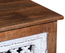 Load image into Gallery viewer, Mayim_Hand Carved Solid Wood Chest_ 90 cm Length
