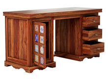 Load image into Gallery viewer, Corey_Solid Indian Wood Writing Desk_Study Desk
