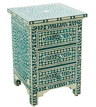 Load image into Gallery viewer, Lakky Bone Inlay Bed Side Table
