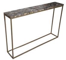 Load image into Gallery viewer, Gina Console Table with Agate Top_110 cm
