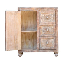 Load image into Gallery viewer, Patti_Wooden Chest of Drawer_3 Multi Drawers &amp; 1 Door_ 80 cm Length
