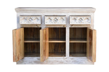 Load image into Gallery viewer, Daisy Hand Carved Wooden Sideboard_Wooden Buffet
