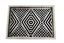 Load image into Gallery viewer, Shan Bone Inlay Geometrical Pattern Tray
