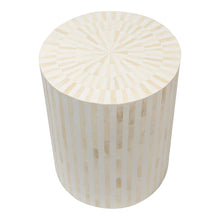 Load image into Gallery viewer, Lena Bone Inlay Round Stool
