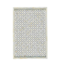 Load image into Gallery viewer, Yennefer_Bone Inlay Geometric Pattern Tray in Grey
