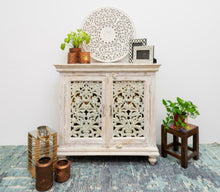 Load image into Gallery viewer, Logan_Solid Indian Wood 2 Door Cupboard_Chest_Cabinet_ 90 cm Length
