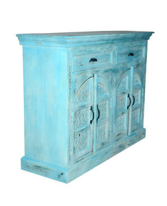 Chris Accent Cabinet_Cupboard_Chest of  2 Drawer and 4 Door_Dresser_ 120 cm Length