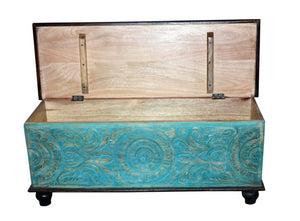 Nielsen_Solid Indian Wood Trunk_Coffee Table _Storage Case_Box _Sitting Trunk_116 cm