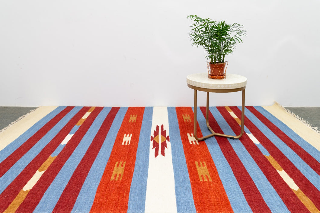 Devar_Handmade Woolen Multi Color Carpet