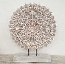 Load image into Gallery viewer, Biba_Hand Carved Panel_Table Decor_Distressed Finish
