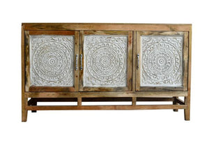 Oliver Hand Carved Wooden Sideboard_Buffet