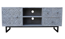 Load image into Gallery viewer, Cora Hand Carved TV Console Table_Media Cabinet_TV Cabinet
