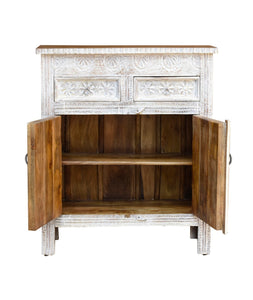Josie Hand Carved Wooden Chest_Cabinet_Sideboard_ 90 cm Length