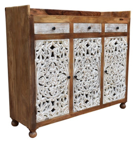 Lucia_Shoe Cabinet_Shoe Rack_Shoe Storage Case with 3 Drawer and 3 Door