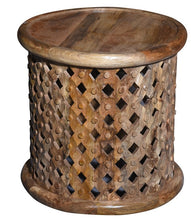 Load image into Gallery viewer, Laura_Solid Indian Wood Carved Wooden Table_Stool_Side Table
