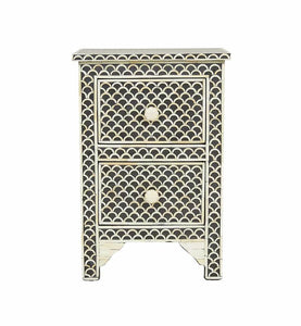 Jack Bone Inlay Bed Side Table