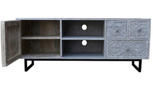 Load image into Gallery viewer, Cora Hand Carved TV Console Table_Media Cabinet_TV Cabinet
