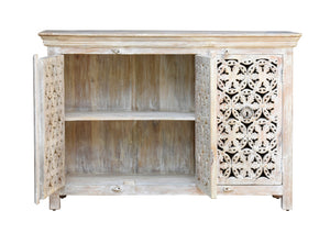 Wren Hand Carved Indian Wood Sideboard_Buffet